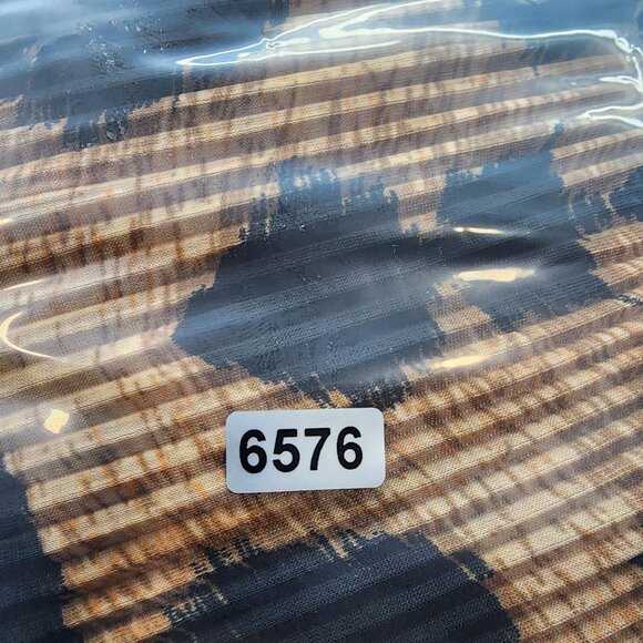 Womens Chicos Collection Leopard Print Pleated & Fringe Cardigan Top Size 2 (L) - Picture 10 of 10